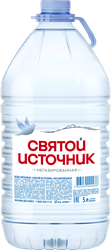 Вода питьевая СВЯТОЙ ИСТОЧНИК негазированная, 5л