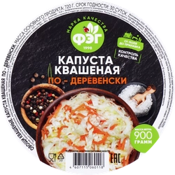 Капуста квашеная ФЭГ По-деревенски, 900г