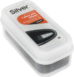 Губка для обуви SILVER Придающая блеск черная, 25г
