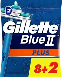 Станок для бритья одноразовый GILLETTE Blue II Plus, 10шт