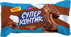 Печенье-сэндвич KONTI Супер Контик шоколад, 100г