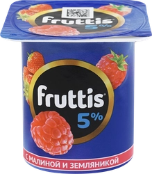 Продукт йогуртный FRUTTIS Инжир, чернослив/Малина, земляника 5%, без змж, 115г