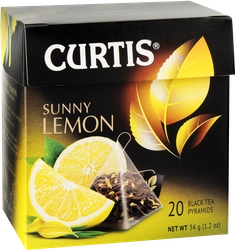 Чай черный CURTIS Sunny Lemon с ароматом цитрусовых, 20пак