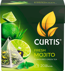 Чай зеленый CURTIS Fresh Mojito, 20х1,7г