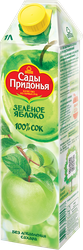 Сок САДЫ ПРИДОНЬЯ Зеленое яблоко осветленный восстановленный, 1л