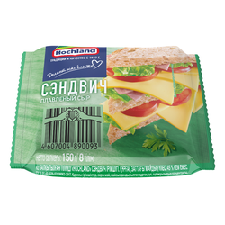 Сыр плавленый HOCHLAND Сэндвич 45%, без змж, 150г