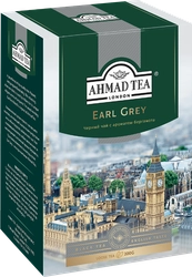 Чай черный AHMAD TEA Earl Grey с бергамотом байховый листовой, 200г