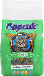 Наполнитель глиняный для кошачьего туалета БАРСИК Стандарт, впитывающий, 4.5л