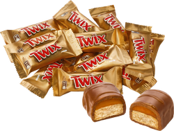 Конфеты TWIX Minis с печеньем и карамелью, покрытые молочным шоколадом, весовые