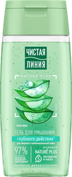 Изображение товара Гель для умывания ЧИСТАЯ ЛИНИЯ Глубокое очищение Алоэ вера, для нормальной и комбинированной кожи, 100мл