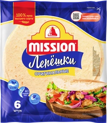 Лепешки пшеничные MISSION Deli тортильи оригинальные, 250г