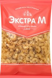 Макароны ЭКСТРА М Рожки классические №88 группа В высший сорт, 400г