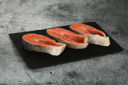 Кета ЛЕНТА FRESH стейк (из замороженного сырья), весовая