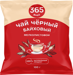Изображение товара Чай черный 365 ДНЕЙ байховый, листовой, 100г