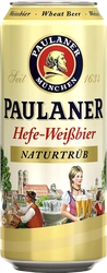 Пиво светлое PAULANER Weissbier нефильтрованное пастеризованное 5,5%, 
0.5л