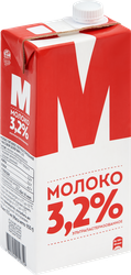 Молоко ультрапастеризованное М 3,2%, без змж, 950г