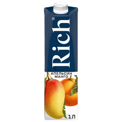 Изображение товара Нектар RICH Апельсин, манго, 1л