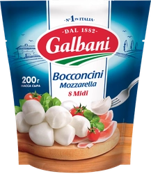 Сыр GALBANI Mozzarella Bocconcini 45%, без змж, вес сыра 200г, вес с рассолом 420г