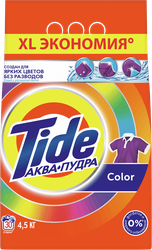 Изображение товара Стиральный порошок для цветного белья TIDE Аквапудра Color, автомат, 4,5кг