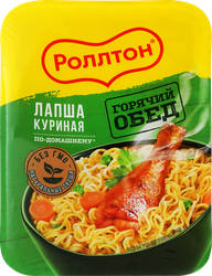 Лапша РОЛЛТОН куриная По-домашнему, 90г