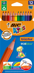Карандаши цветные BIC Kids Evolution, 12шт