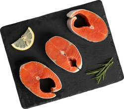 Нерка ЛЕНТА FRESH стейк (из замороженного сырья), весовая