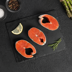 Нерка ЛЕНТА FRESH стейк (из замороженного сырья), весовая