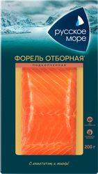 Форель подкопченная РУССКОЕ МОРЕ филе-кусок, 200г