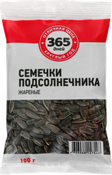 Изображение товара Семена подсолнечника 365 ДНЕЙ жареные, 100г