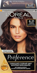 Изображение товара Краска для волос PREFERENCE 6.21 Риволи, перламутровый светло-каштановый, 204мл