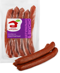 Изображение товара Колбаски полукопченые МД БОРОДИНА Охотничьи, 230г
