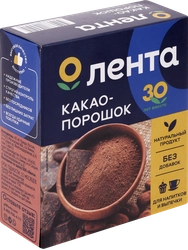 Какао-порошок ЛЕНТА натуральный, 100г