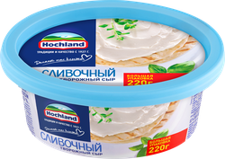 Сыр творожный HOCHLAND сливочный 60%, без змж, 220г