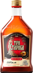 Настойка ТРИ СТАРИКА 38–40%, горькая, 0.25л