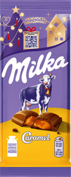 Изображение товара Шоколад молочный MILKA с карамельной начинкой, 90г