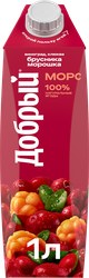 Изображение товара Морс ДОБРЫЙ Брусника, морошка, 1л