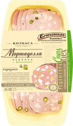 Колбаса вареная КФ ЕГОРЬЕВСКАЯ Мортаделла, категория А, нарезка, 200г