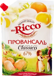 Майонез MR.RICCO Провансаль Organic 67%, 800мл