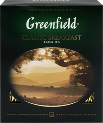 Чай черный GREENFIELD Classic Breakfast, 100пак