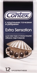 Презервативы CONTEX Extra Sensation, 12шт