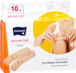 Пластыри MATOPAT Universal 19x76мм, 10шт