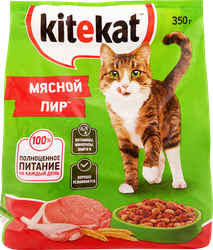 Корм сухой для кошек KITEKAT Мясной пир, 350г