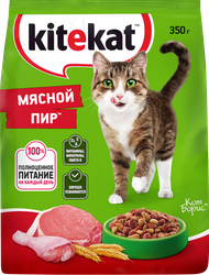 Корм сухой для кошек KITEKAT Мясной пир, 350г