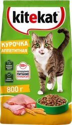 Корм сухой для кошек KITEKAT Аппетитная курочка, 800г