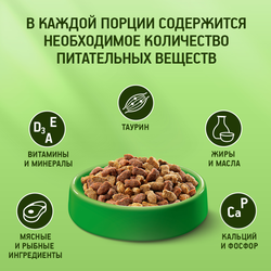 Корм сухой для кошек KITEKAT Улов рыбака, 1,9кг