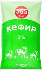 Кефир 365 ДНЕЙ 1%, без змж, 800г