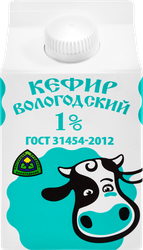 Кефир СЕВЕРНОЕ МОЛОКО Вологодский 1%, без змж, 470г