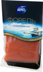 Форель слабосоленая БАЛТИЙСКИЙ БЕРЕГ филе-кусок с кожей, 200г