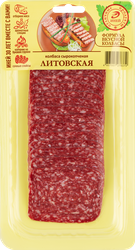 Изображение товара Колбаса сырокопченая ИНЕЙ Литовская, нарезка, 100г