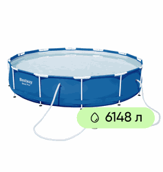 Бассейн каркасный BESTWAY Steel Pro 6148л 305х100см, с фильтр-насосом,  Арт. 14415/56334